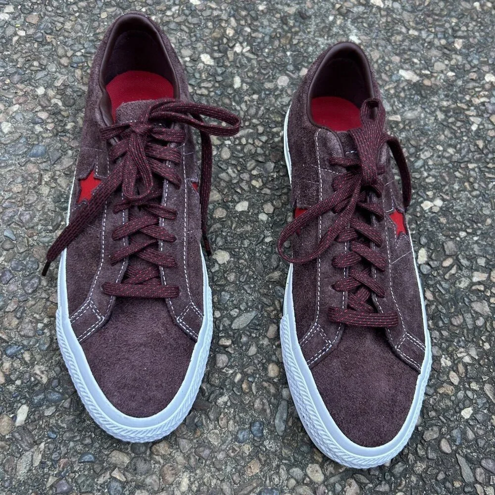 Converse Cons One Star Pro Ox Legend Brown Suede Skate Shoes A05325C Size 10